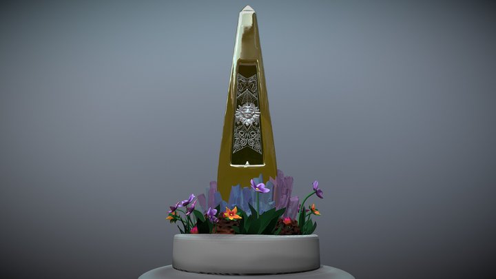 Oblisk Energy amplifier (projekt earth) 3D Model