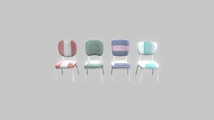 1982_RetroChair01 3D Model
