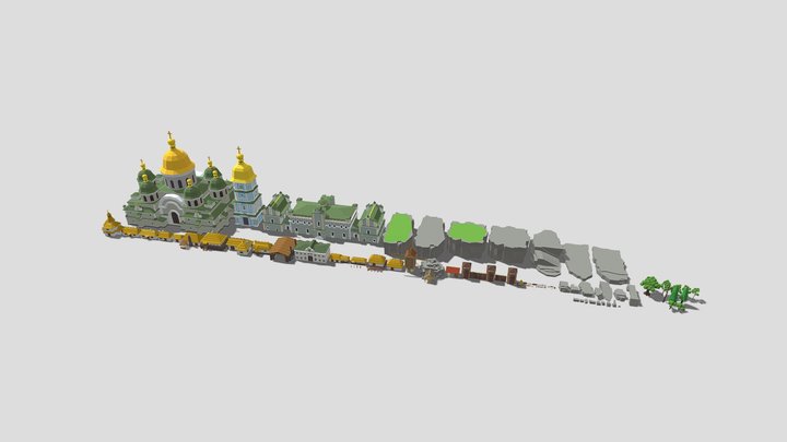 Slavic Environments Pack 3D Model