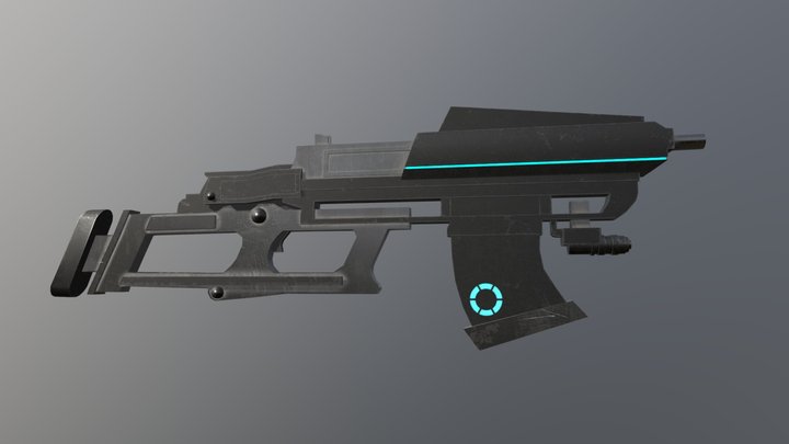 SCI -FI WEAPON 3D Model