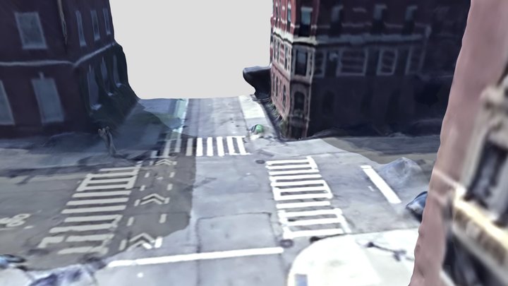 New York Street Corner 3D Model