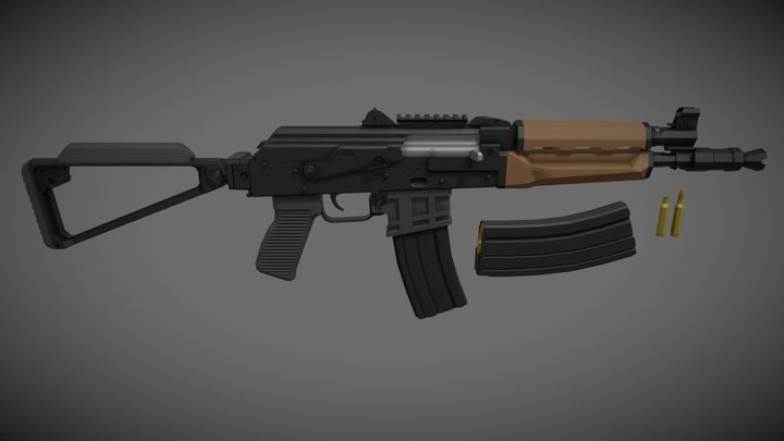 low-poly Zastava PAP M85NP – Free 3D Model STL