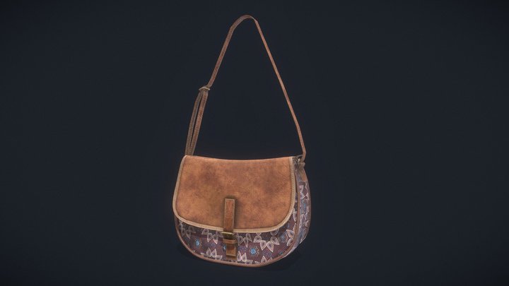 Bolsa Tiracolo Mexicana Bag 3D Model