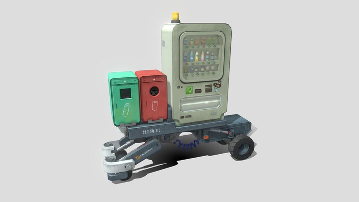 Future Mobile vending machine 3D Model