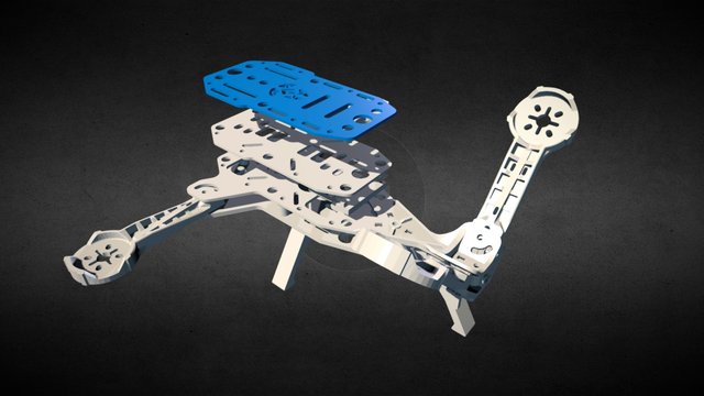 Mini VTail Quadcopter 3D Model