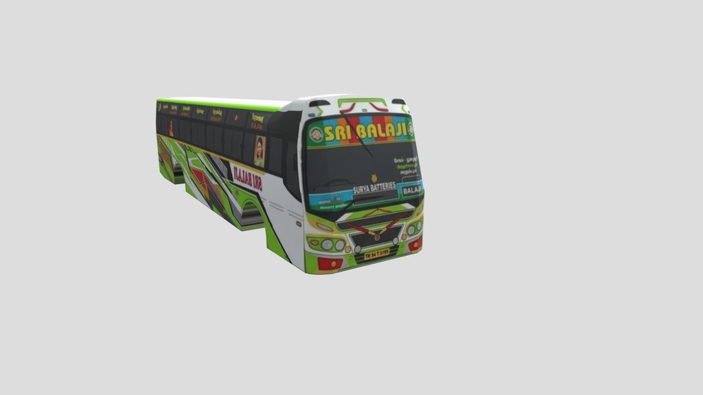 Balaji Bus 3d model