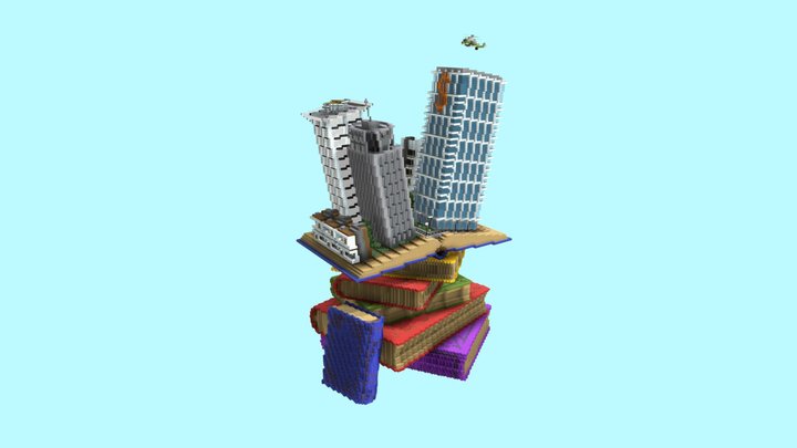 Tycoon Bookshelf 3D Model