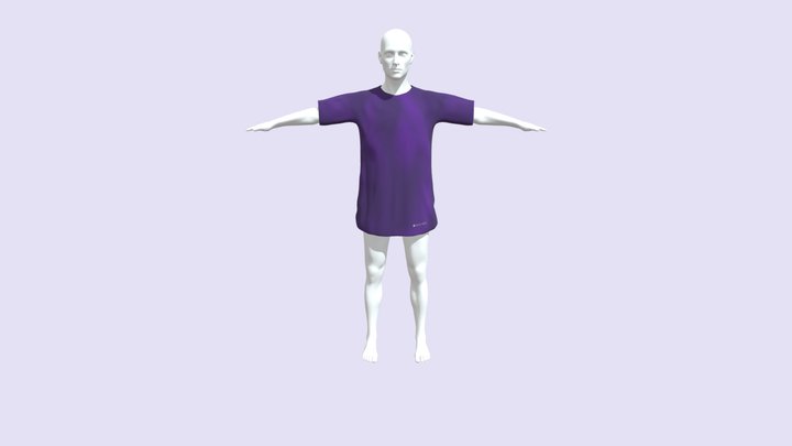 T Shirt Male 3D Model