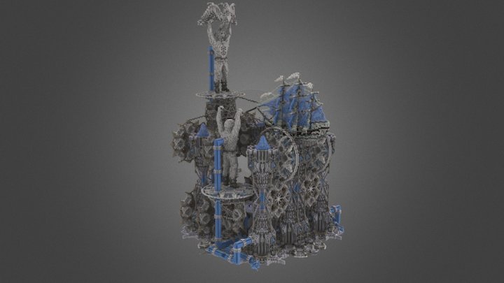 Futurist HUB - ByMrCraft 3D Model