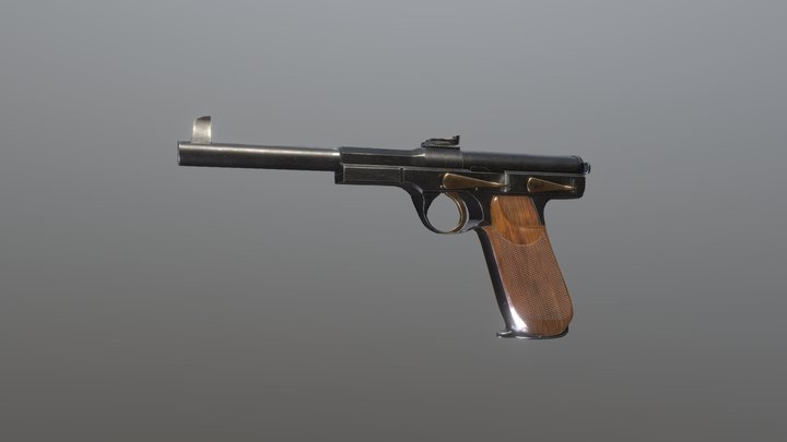Schwarzlose Pistol Model 1898 (WIP) 3D Model
