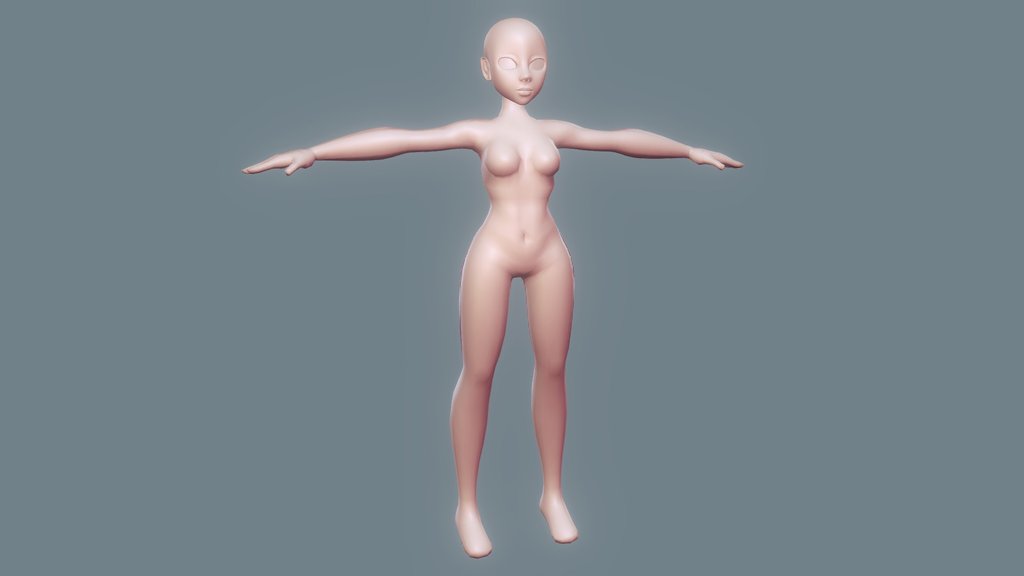 Lowpoly Female Body (Stylized)