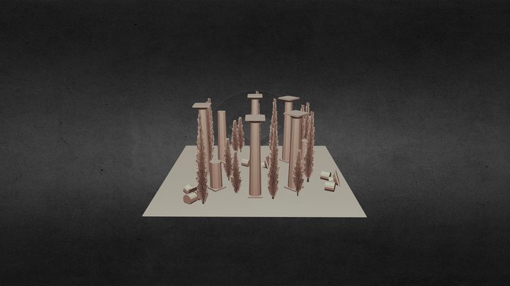 Temple 3D Model