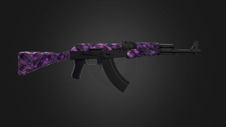 AK-47 | Amethyst 3D Model