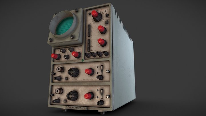 Oscilloscope 3D Model