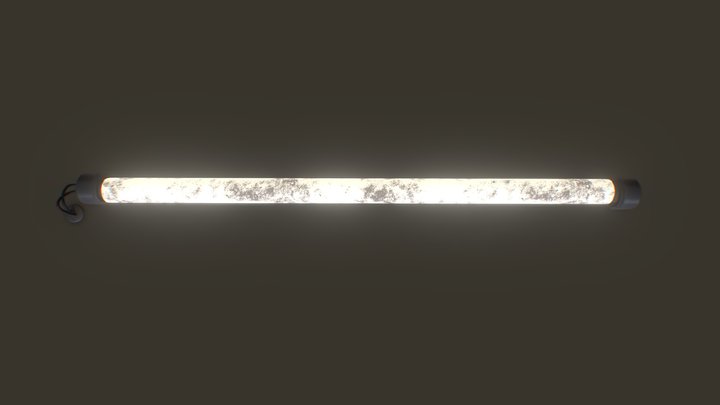 Tube Light 3D Model