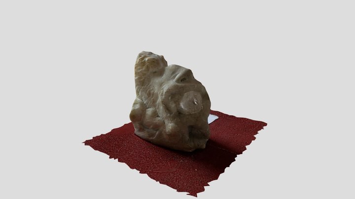 Quarzo nel marmo di Carrara scolpito da Canova 3D Model