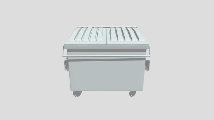 High poly Dumpster ( no uvs ) 3D Model