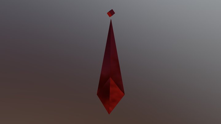 Red Crystal 3D Model