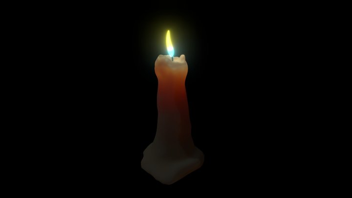 Candle Wax Lighting Stuff 3D Model