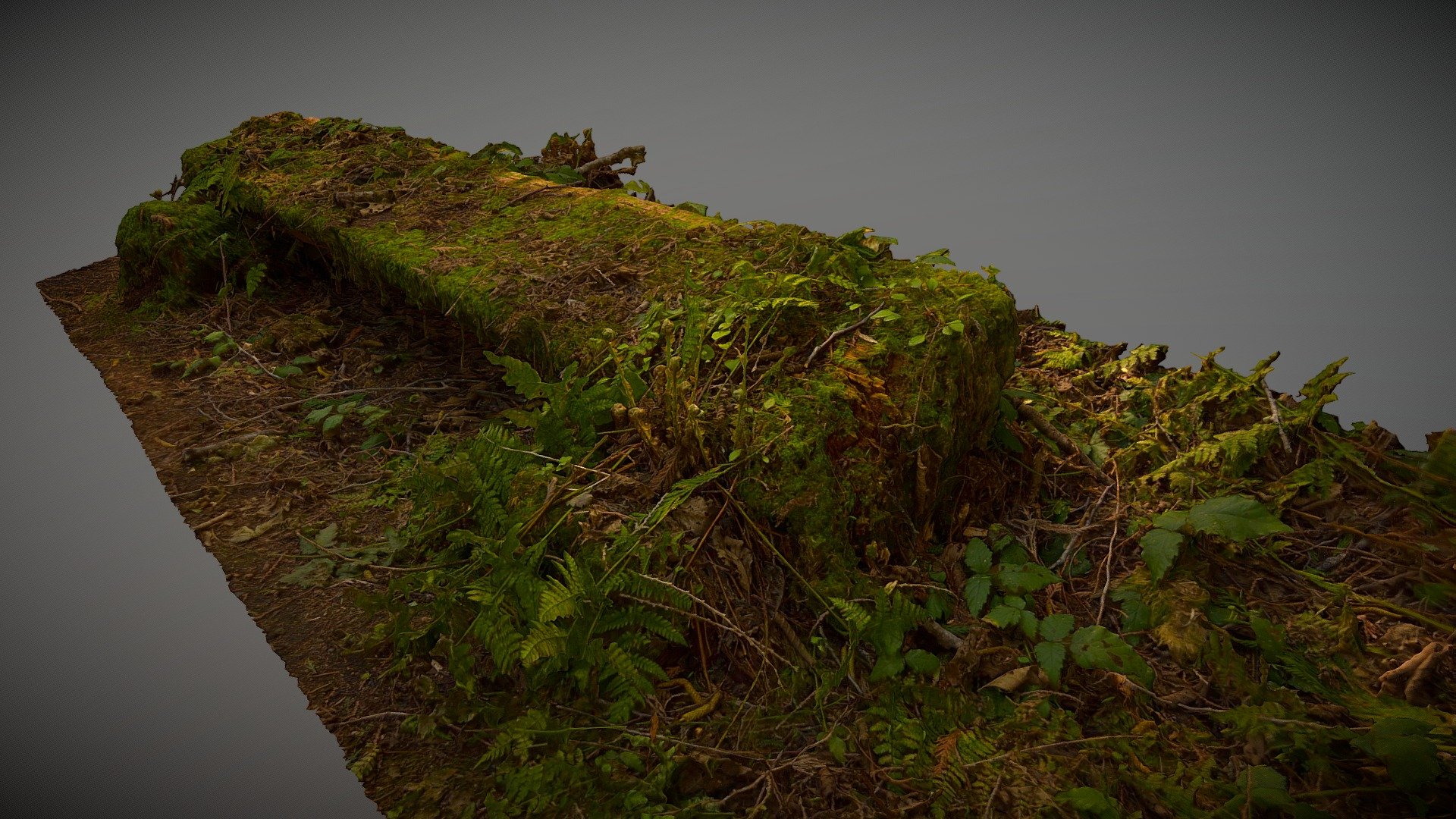 Mossy Bench — Sketchfab embed 3D viewer
