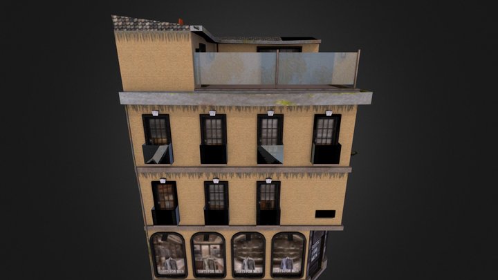 Restaurant_Buidling1_City_Scene 3D Model