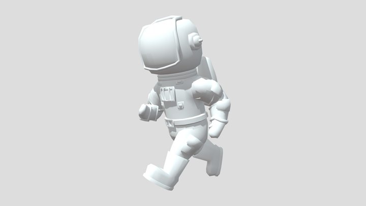 Running Dan The Astronaut 3D Model 3D Model