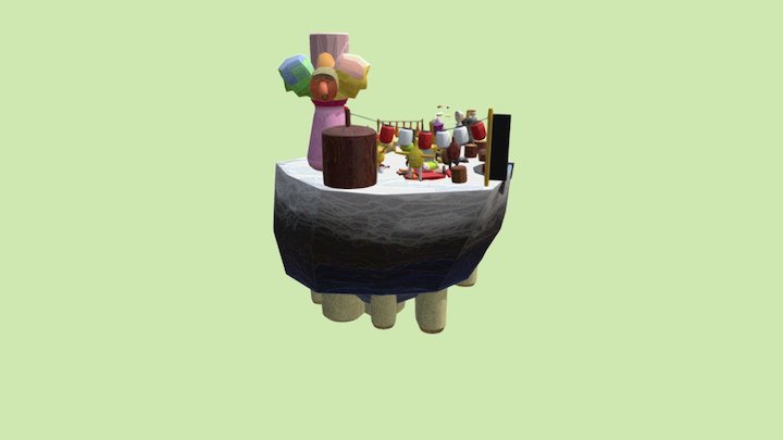 Sake Party 3D Model