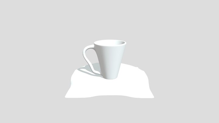 Plate and Mug with Tissue 3D Model