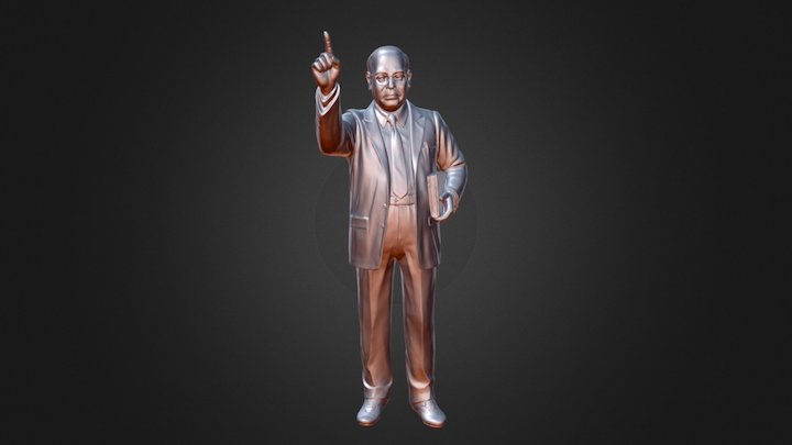 Ambedkar Statue 3D Model