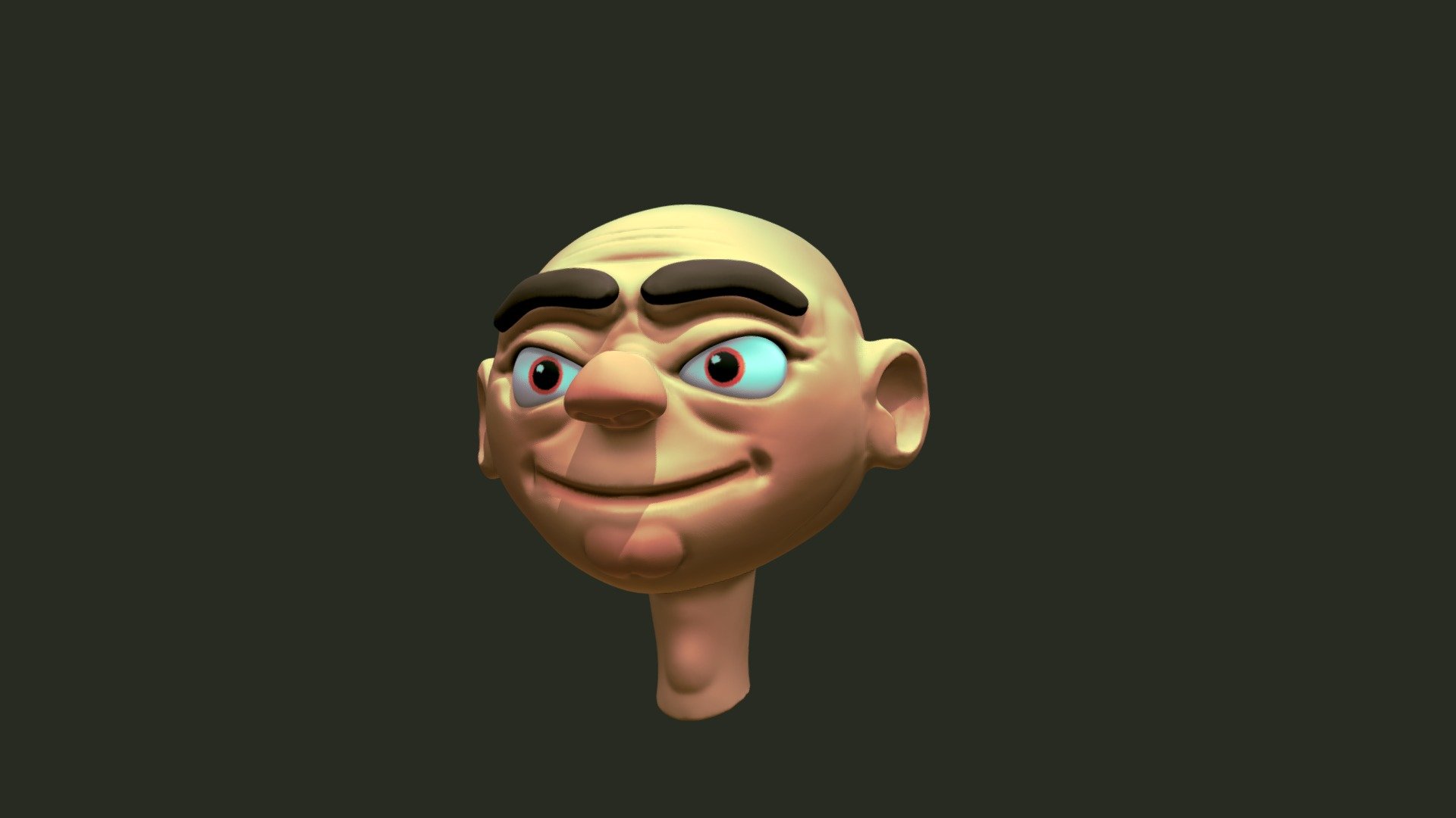 Round Head - 3D model by joshopel [57ed246] - Sketchfab