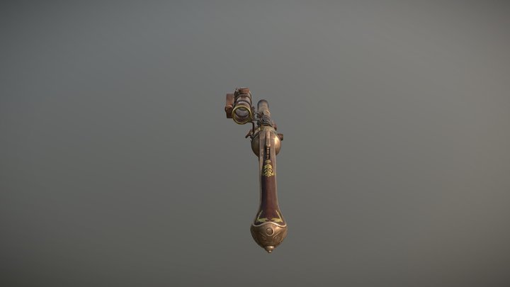 Steampunk Gun 3D Model