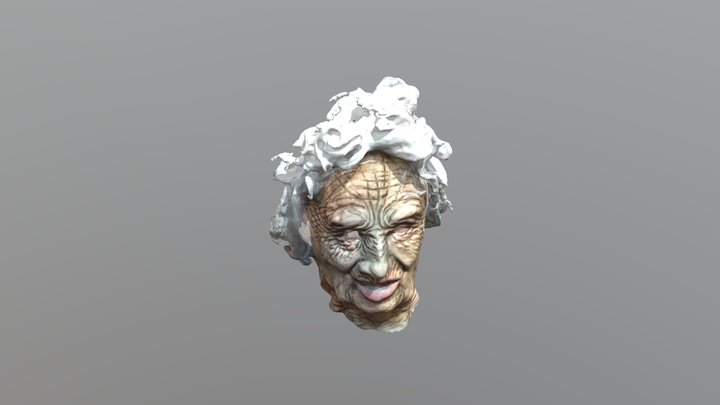 Old Man Mask Test 3D Model