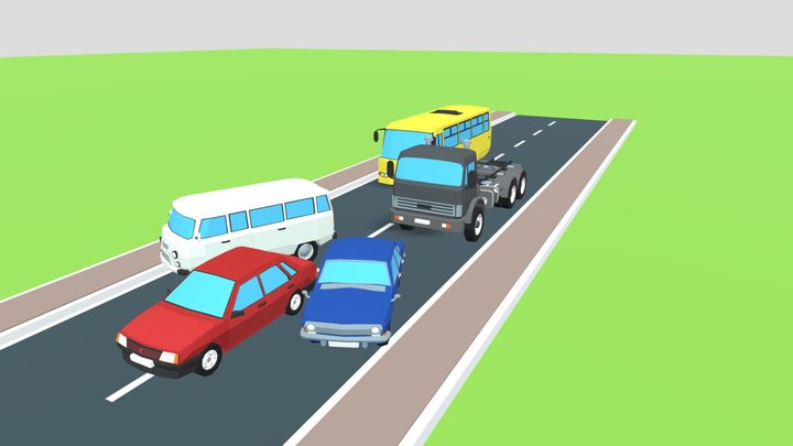 free_Ukraine_cars 3D Model