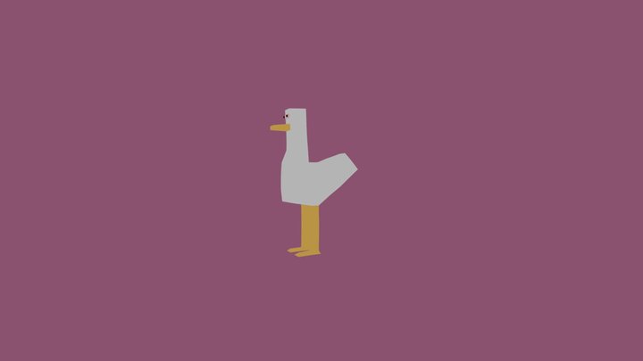 Duck Animation Export Test 3D Model