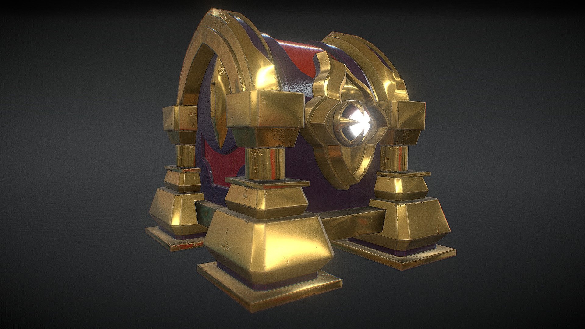 Paladins chest / game ready Buy Royalty Free 3D model by Brian Erbes
