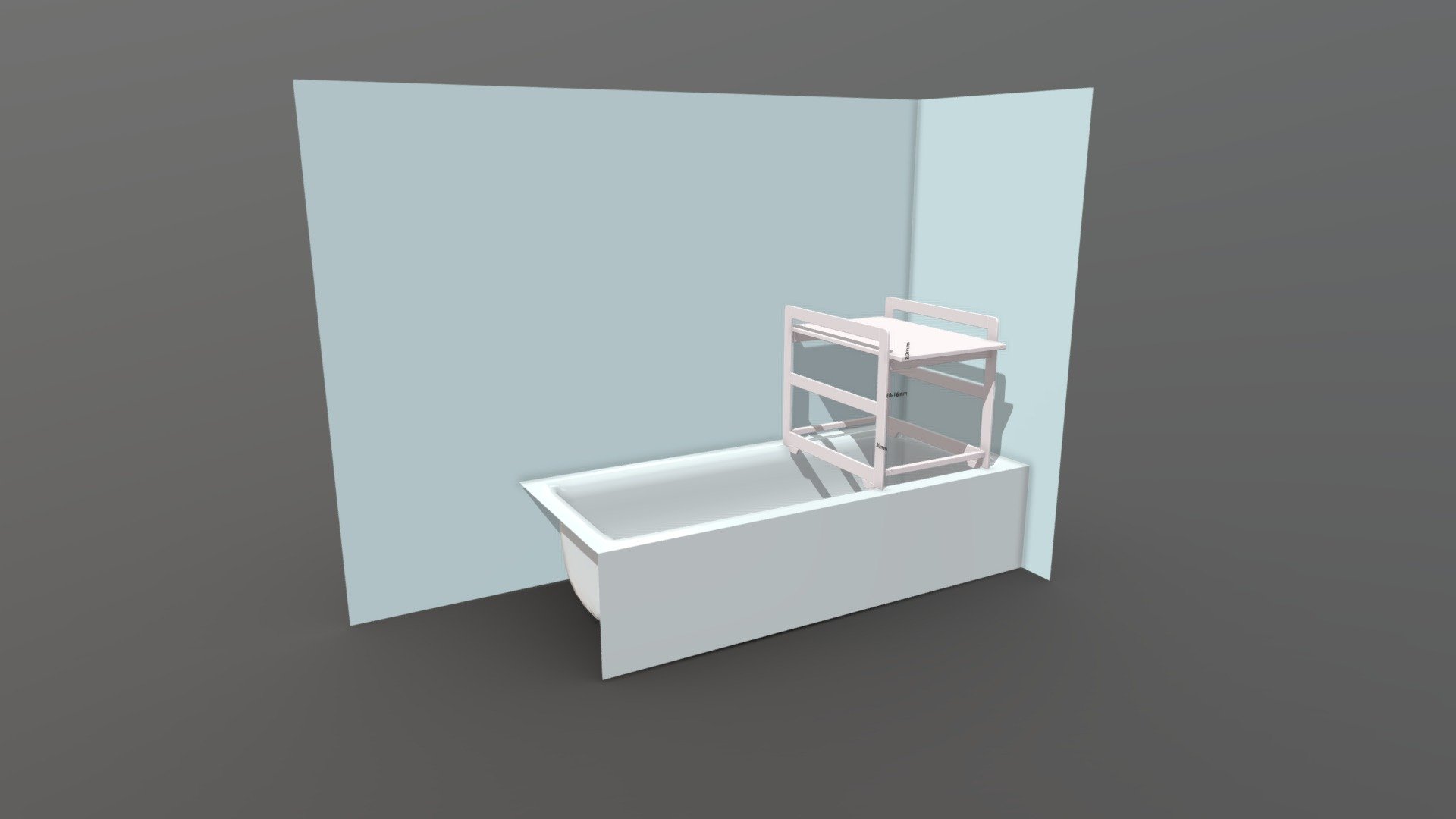 Baby-Changing-Table Bathtub Mockup