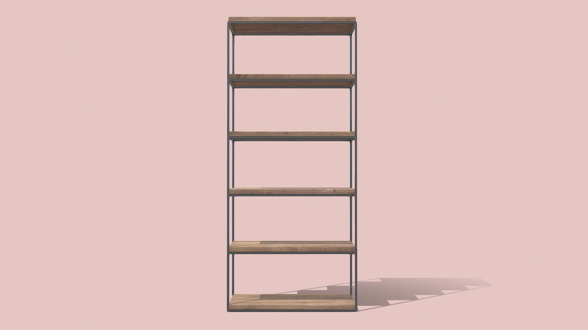 Shelving 007 - Hazel Oak - Buy Royalty Free 3d Model By 3d Furniture 