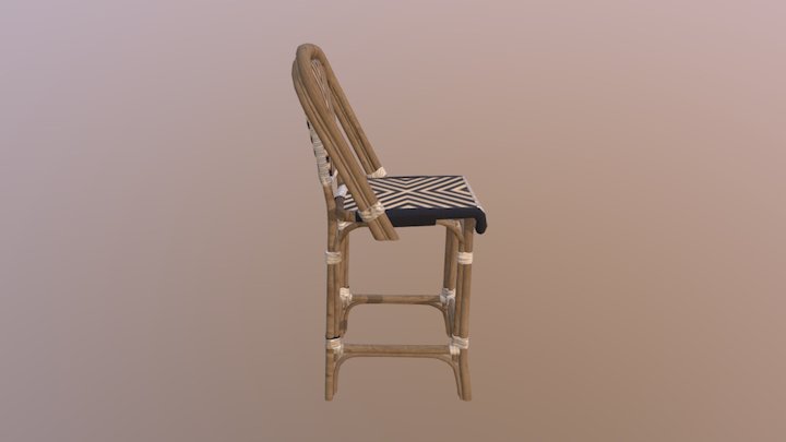 Ballard > Paris Bistro Stool 3D Model