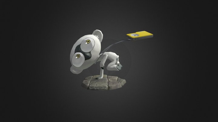 Sonic Speed Monkey-Fanart 3D Model
