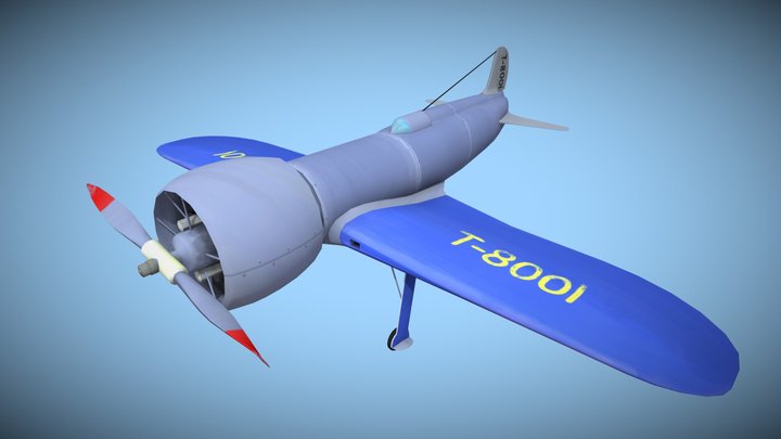 DAE Game Art - RustBorn Plane Model 3D Model
