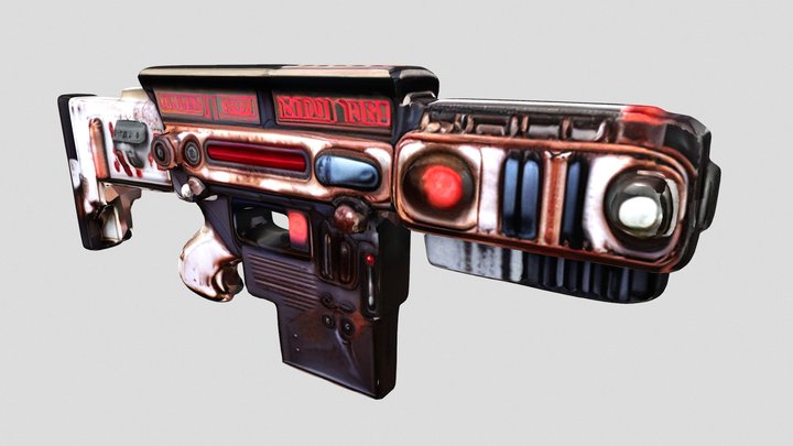Quake_[X]_Blaster-Gamma – Gratis 3D-model STL