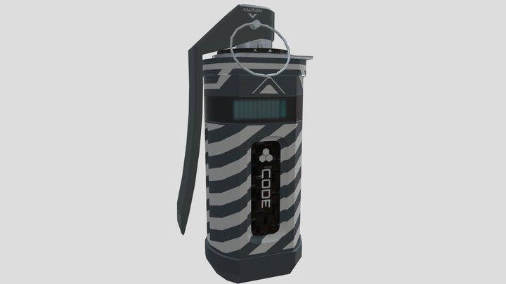 Sci-Fi Smoke Grenade 3D Model