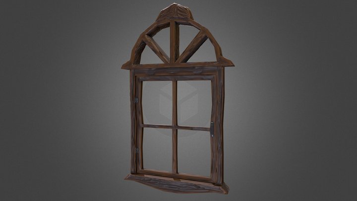 Stylized Medieval Window Game Asset | 3D Blender 3D Model