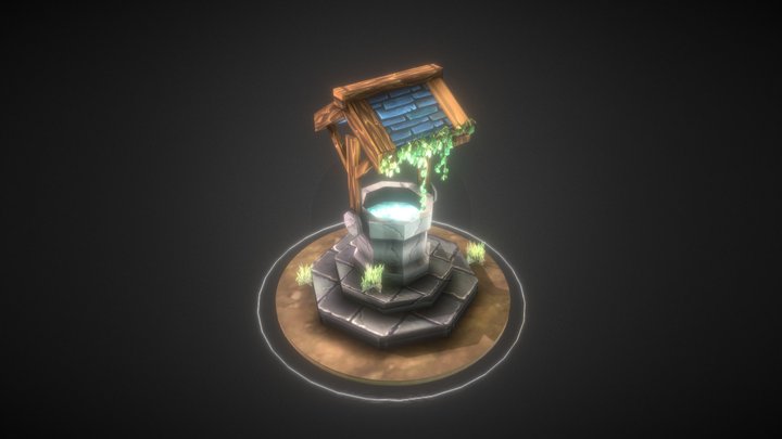 Well lowpoly 3D Model