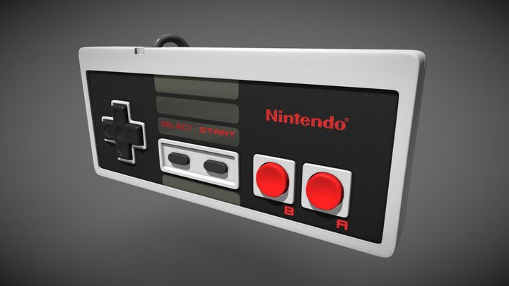 NES Controller 3D Model
