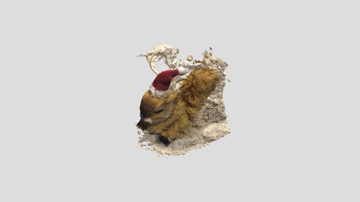 Christmas Chipmunk 3D Model