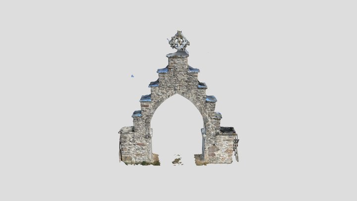 Medeival Gate, Riddar, Gotland v2 3D Model
