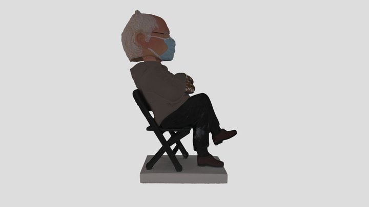 Bernie Sanders BobbleHead 3D Model