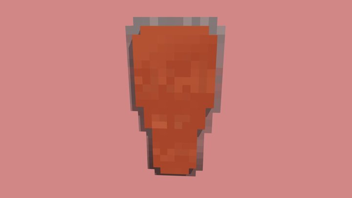 Simple Minecraft Shield 3D Model