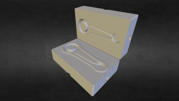 Штамп для штамповки шатуна 3D Model